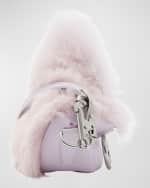 Image 3 of 5: Burberry Knight Small Shearling Shoulder Bag