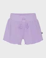Image 1 of 4: Molo Girl's Nicci Smocked Swim Shorts, Size 3T-6