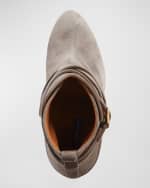 Image 4 of 4: Ralph Lauren Collection Kourtney Ankle-Buckle Stiletto Booties