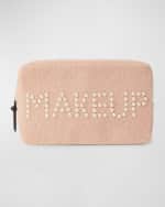 Image 1 of 4: BTB Los Angeles Makeup Embellishment Faux-Fur Cosmetic Bag