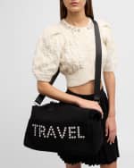 Image 2 of 3: BTB Los Angeles Travel Crystal Faux-Fur Duffel Bag