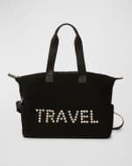 Image 1 of 3: BTB Los Angeles Travel Crystal Faux-Fur Duffel Bag