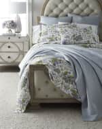 Image 2 of 2: Matouk Schumacher Pomegranate Linen King Duvet Cover
