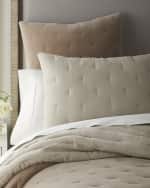 Image 3 of 3: Amity Home Mesa Linen & Velvet King Quilt