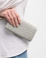 Image 2 of 5: Bottega Veneta Intrecciato Large Flap Wallet