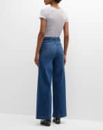 Image 4 of 6: FRAME Mesh-Lace Crewneck Baby Tee