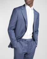 Image 5 of 6: ZEGNA Men's Plaid Trofeo Wool Suit