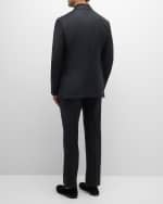 Image 5 of 6: ZEGNA Men's Tonal Plaid Wool Suit