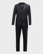 Image 1 of 6: ZEGNA Men's Tonal Plaid Wool Suit