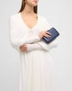 Image 2 of 6: Jeffrey Levinson Finley Metallic Cocktail Party Clutch Bag