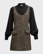 Image 2 of 6: Cinq a Sept Florianna Confetti Tweed Mini Dress