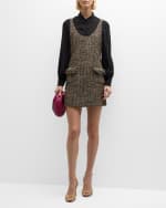Image 1 of 6: Cinq a Sept Florianna Confetti Tweed Mini Dress
