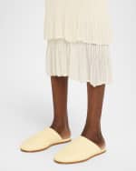 Image 2 of 6: Bottega Veneta Intrecciato Woven Leather Mule Slippers