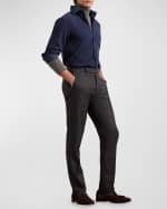 Image 5 of 6: Ralph Lauren Purple Label Men's Aston Corduroy Casual Button-Front Shirt