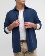 Image 4 of 6: Ralph Lauren Purple Label Men's Aston Corduroy Casual Button-Front Shirt