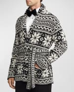 Image 3 of 5: Ralph Lauren Purple Label Men's Hand-Knit Cashmere Belted Cardigan