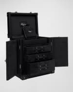Image 1 of 5: Rapport Tuxedo Collection Deluxe Jewelry and Accessory Trunk