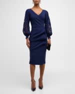 Image 5 of 6: Chiara Boni La Petite Robe Gallilia Cutout Ruffle Sheath Midi Dress