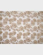 Image 2 of 2: Cloud 9 Design Bella Floral-Embroidered Sheer Curtain Panel, 108"