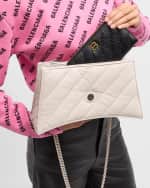 Image 2 of 4: Balenciaga Crush Continental Wallet Quilted