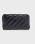 Image 3 of 4: Balenciaga Crush Continental Wallet Quilted