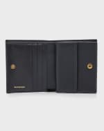 Image 4 of 4: Balenciaga Crush Flap Coin And Card Holder Quilted