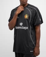 Image 4 of 6: Balenciaga Men's Lion Crest Soccer T Shirt Oversized