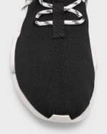 Image 4 of 6: Balenciaga Men's Speed 2.0 Lace-Up Graffiti Recycled Knit Sneakers