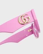 Image 3 of 5: Gucci Geometric Acetate Butterfly Sunglasses