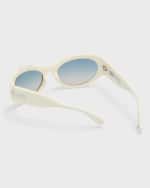 Image 2 of 5: Saint Laurent YSL Acetate Rectangle Sunglasses