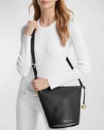 Image 2 of 3: MICHAEL Michael Kors Medium Zip Leather Bucket Bag