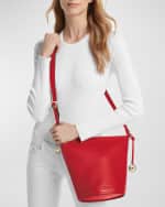 Image 2 of 3: MICHAEL Michael Kors Medium Zip Leather Bucket Bag