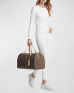 Image 2 of 4: MICHAEL Michael Kors XL Monogram Zip Weekender Bag
