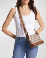 Image 2 of 4: MICHAEL Michael Kors Dome Large Monogram Crossbody Bag