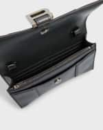 Image 5 of 6: Balenciaga Hourglass Wallet On Chain Metallized