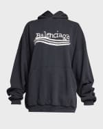 Image 1 of 6: Balenciaga Hand-Drawn Political Campaign Oversized Hoodie