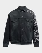 Image 1 of 6: Balenciaga Outline Large Fit Jacket