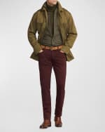 Image 2 of 6: Ralph Lauren Purple Label Men's Slim-Fit Sateen Pants
