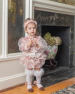 Image 3 of 4: Petite Maison Kids Girl's Clara Jacket and Bloomers Set, Size 6M-4