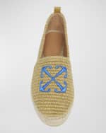 Image 5 of 5: Off-White Arrow Raffia Espadrille Loafers