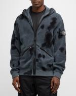 Stone Island Men's Zip-Front Tie-Dye Hoodie | Neiman Marcus