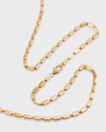Image 3 of 5: Suzanne Kalan 18K Yellow Gold Long Baguette Link Necklace