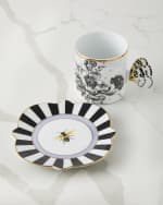 Image 2 of 3: MacKenzie-Childs Butterfly Toile Mug Saucer Set