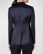 Image 3 of 5: Akris Persival Silk Single-Breasted Blazer Jacket