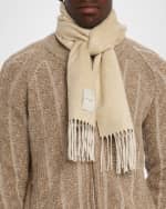 Image 3 of 4: PIACENZA Men's Two-Tone Cashmere-Silk Scarf