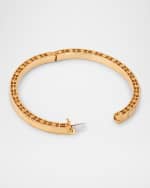 Image 3 of 5: Roberto Coin 18K Rose Gold Diamond Mosaic Bangle
