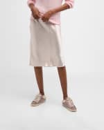 Image 2 of 6: Golden Goose Sabot Shimmer Shearling Slide Sneakers