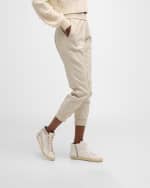 Image 2 of 6: Golden Goose Slide Mid-Top Glitter Leather Sneakers