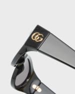 Image 3 of 5: Gucci Monogram Acetate Cat-Eye Sunglasses