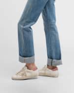 Image 2 of 6: Golden Goose Superstar Mixed Leather Low-Top Sneakers